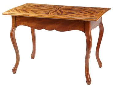 LOUIS XV STYLE PARQUETRY INLAID TABLE