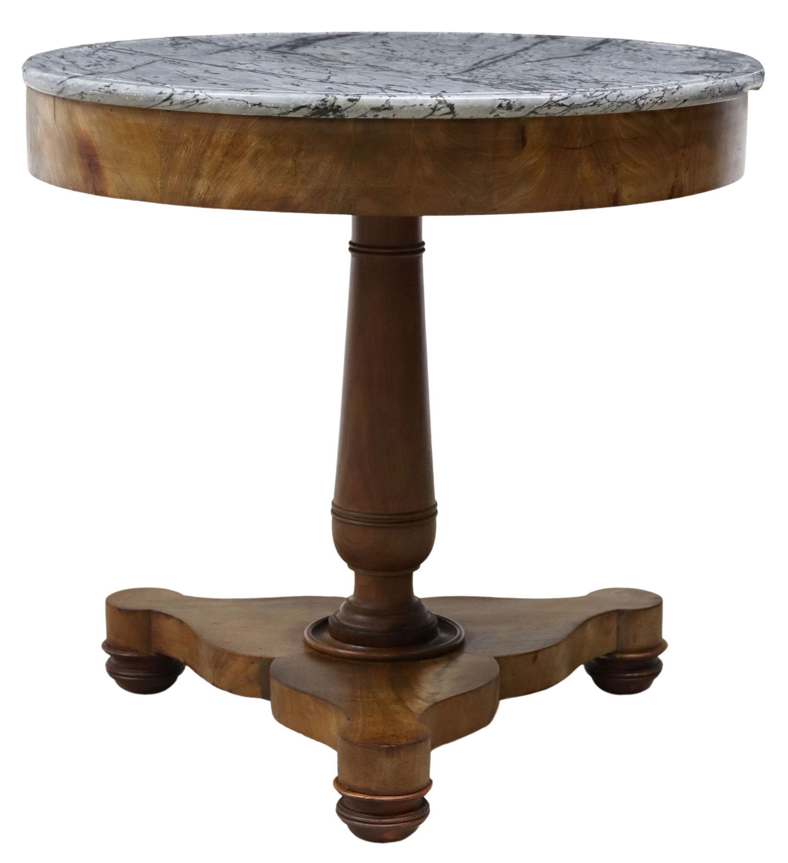 FRENCH EMPIRE STYLE MARBLE-TOP GUERIDON (1 of 3)