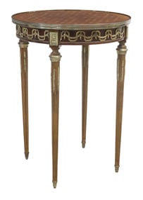 LOUIS XVI STYLE PARQUETRY OCCASIONAL SIDE TABLE