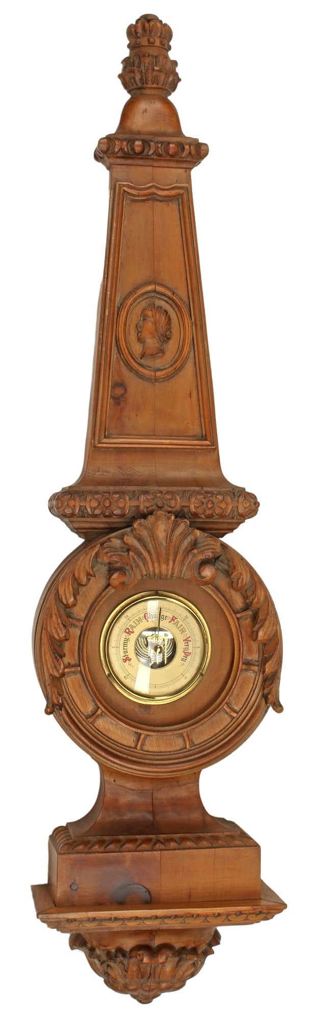 NEOCLASSICAL STYLE WALL-MOUNTED ANEROID BAROMETER (1 of 3)