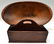 53: A CARVED WOOD DOUGH BOWL & HANDLED OAK WORK BOX