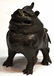 787: CHINESE PATINATED BRONZE QILIN-FORM INCENSE BURNER