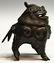 787: CHINESE PATINATED BRONZE QILIN-FORM INCENSE BURNER - 3