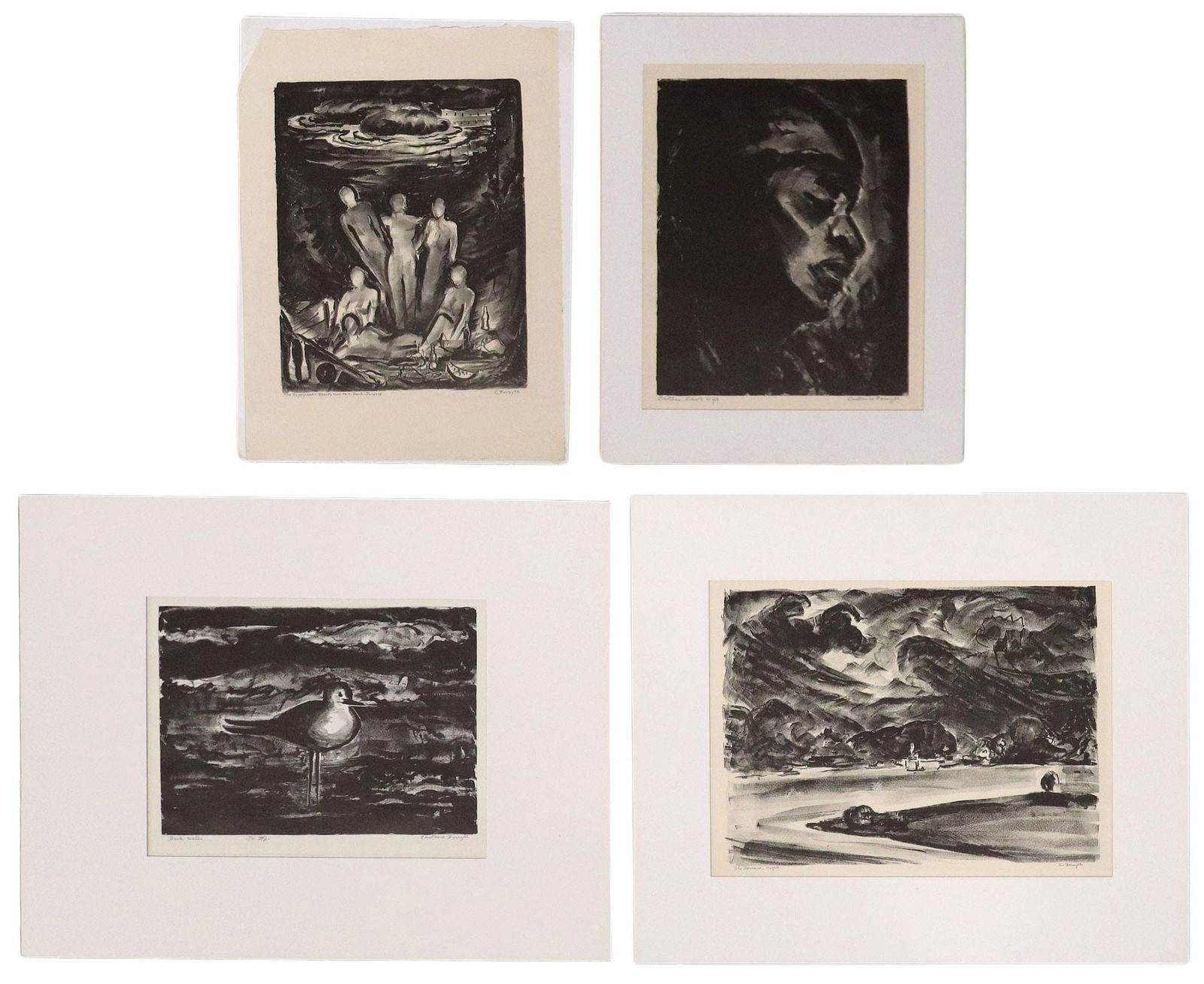 (4) CONSTANCE FORSYTH (TX, 1903-1987) LITHOGRAPH PRINTS ON PAPER (1 of 11)