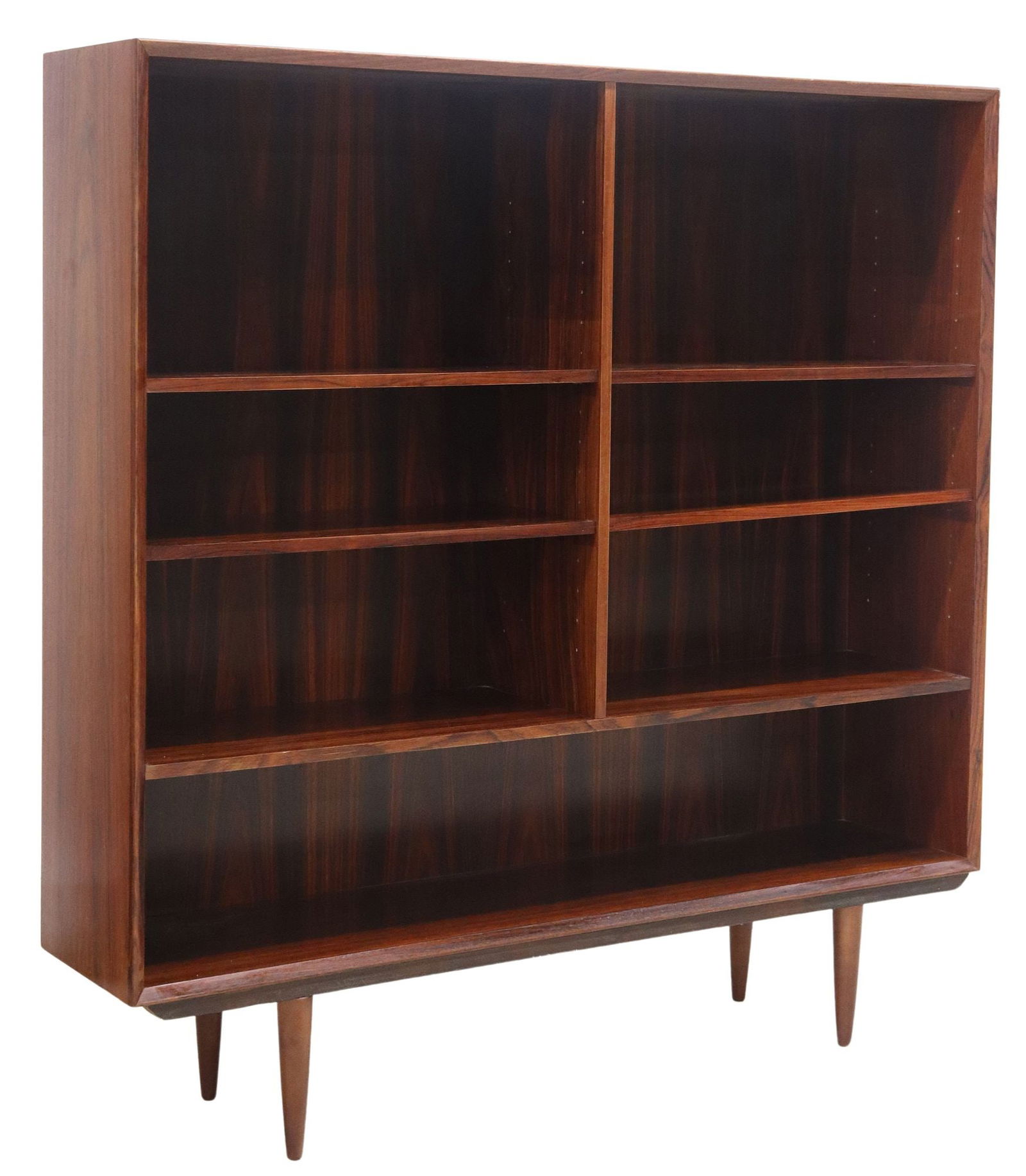 DANISH BROUER MID-CENTURY MODERN ROSEWOOD OPEN BOOKCASE (1 of 5)