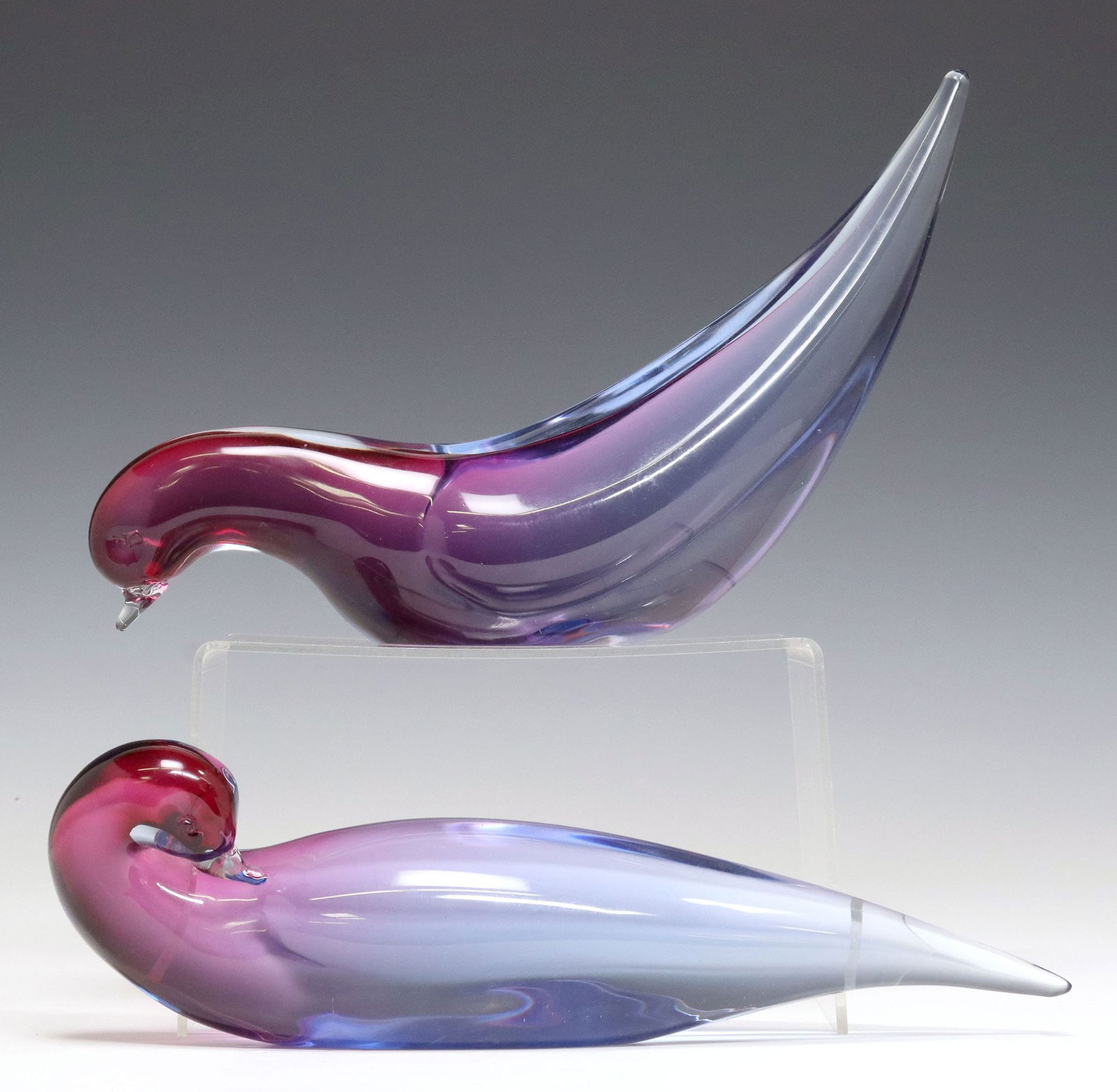 (2) SALVIATI MURANO VENETIAN ART GLASS BIRDS (1 of 6)