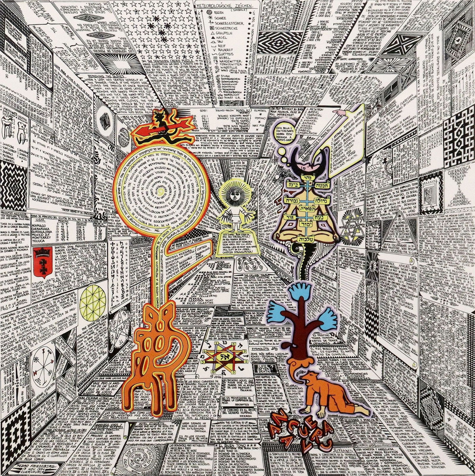 PEDRO FRIEDEBERG (MEXICO, B.1936) SERIGRAPH PRINT, 'THE TARO NEWS' (1 of 4)