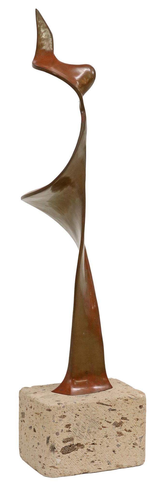JONAS GUTIERREZ CASTILLO (B.1966) BRONZE SCULPTURE ABSTRACT FORM (1 of 4)