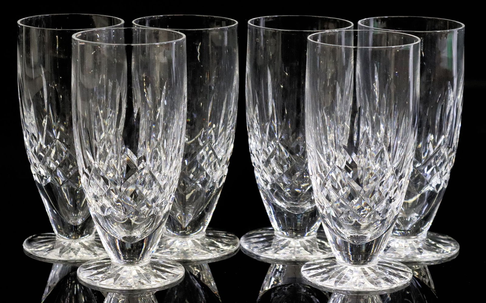 (6) WATERFORD 'LISMORE' CUT CRYSTAL ICED TEA GLASSES (1 of 4)
