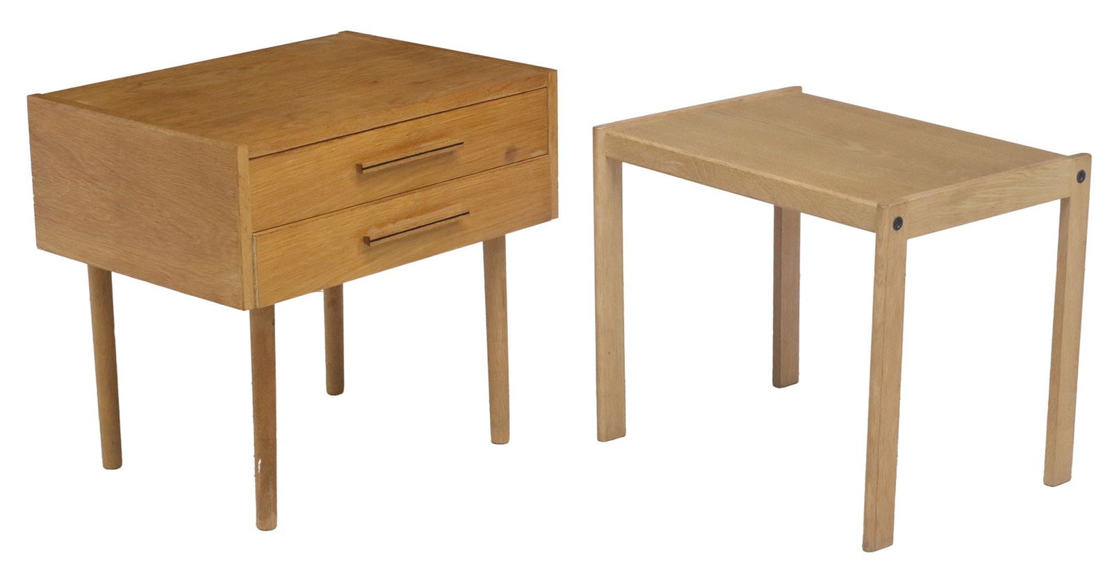 (2) DANISH MID-CENTURY MODERN TEAK SIDE TABLE & NIGHTSTAND (1 of 5)