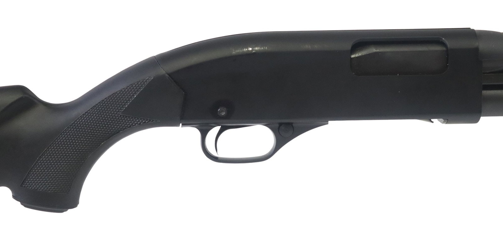 WINCHESTER 1300 DEFENDER 12GA: Winchester Model 1300 Defender Shotgun, slide action, 12 gauge, 18.5-inch with neon green fiber optic front sight, seven round tubular magazine, composite checkered pistol grip stock, recoil pad,