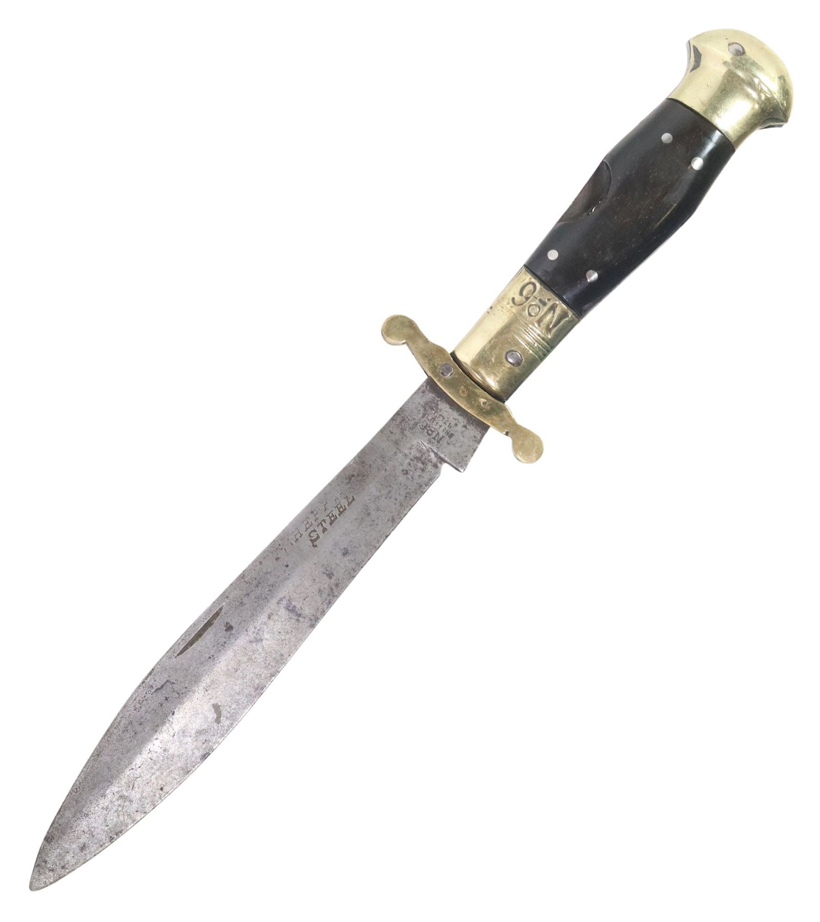 FOLDING BOWIE KNIFE, INDIA (1 of 7)