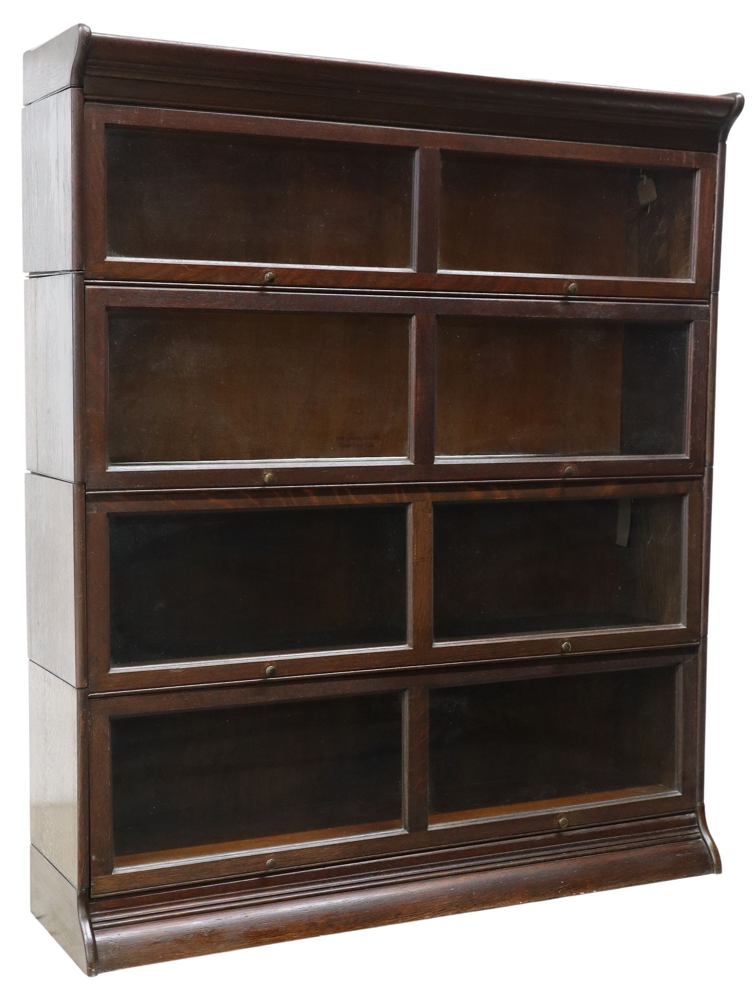 GUNN OAK FOUR-STACK SECTIONAL BARRISTER'S BOOKCASE (1 of 5)