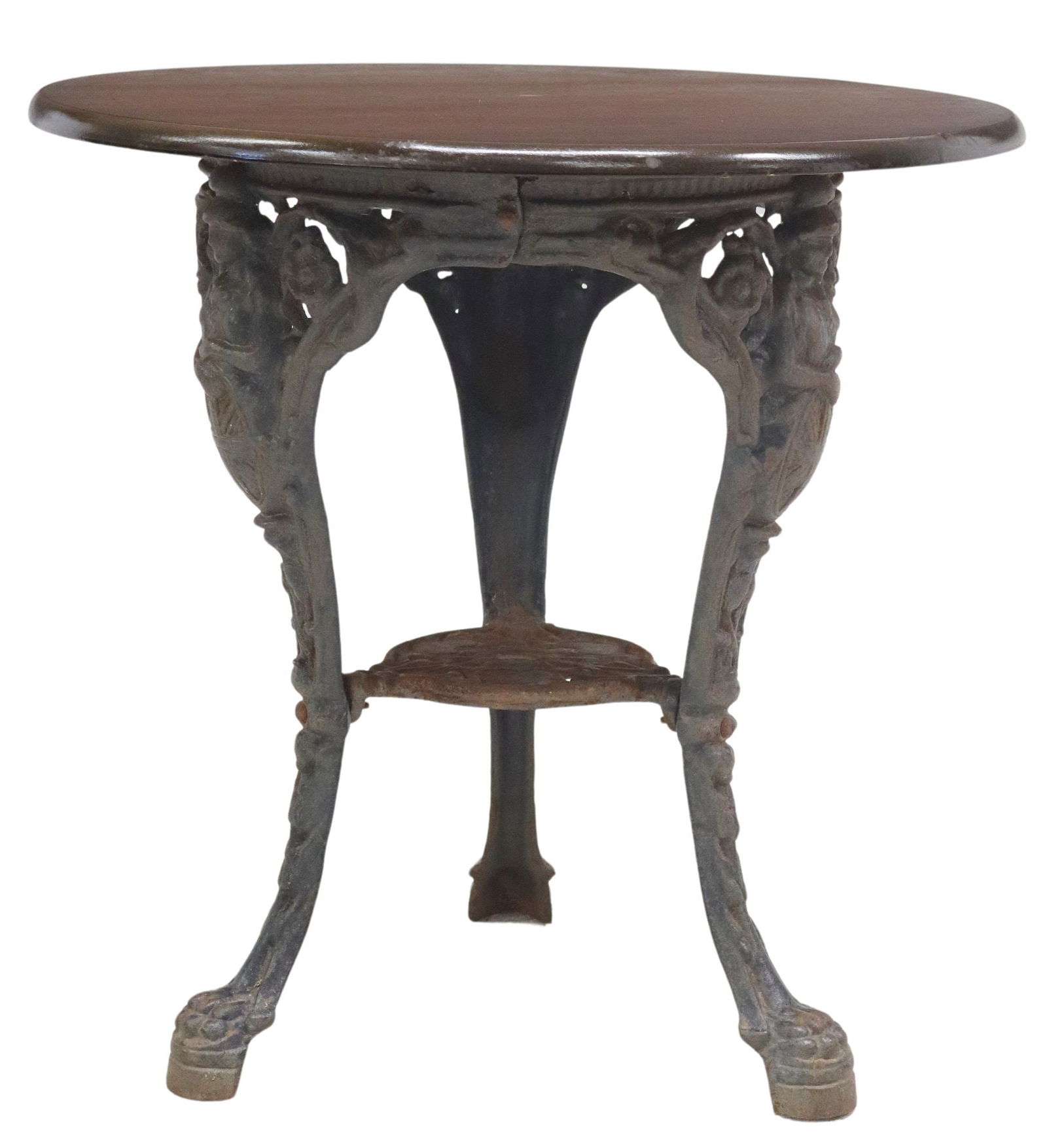 ENGLISH CAST IRON FIGURAL PUB TABLE (1 of 3)