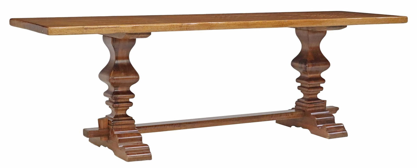 FRENCH MONASTERY OR REFECTORY TRESTLE TABLE, 94.5"L (1 of 4)