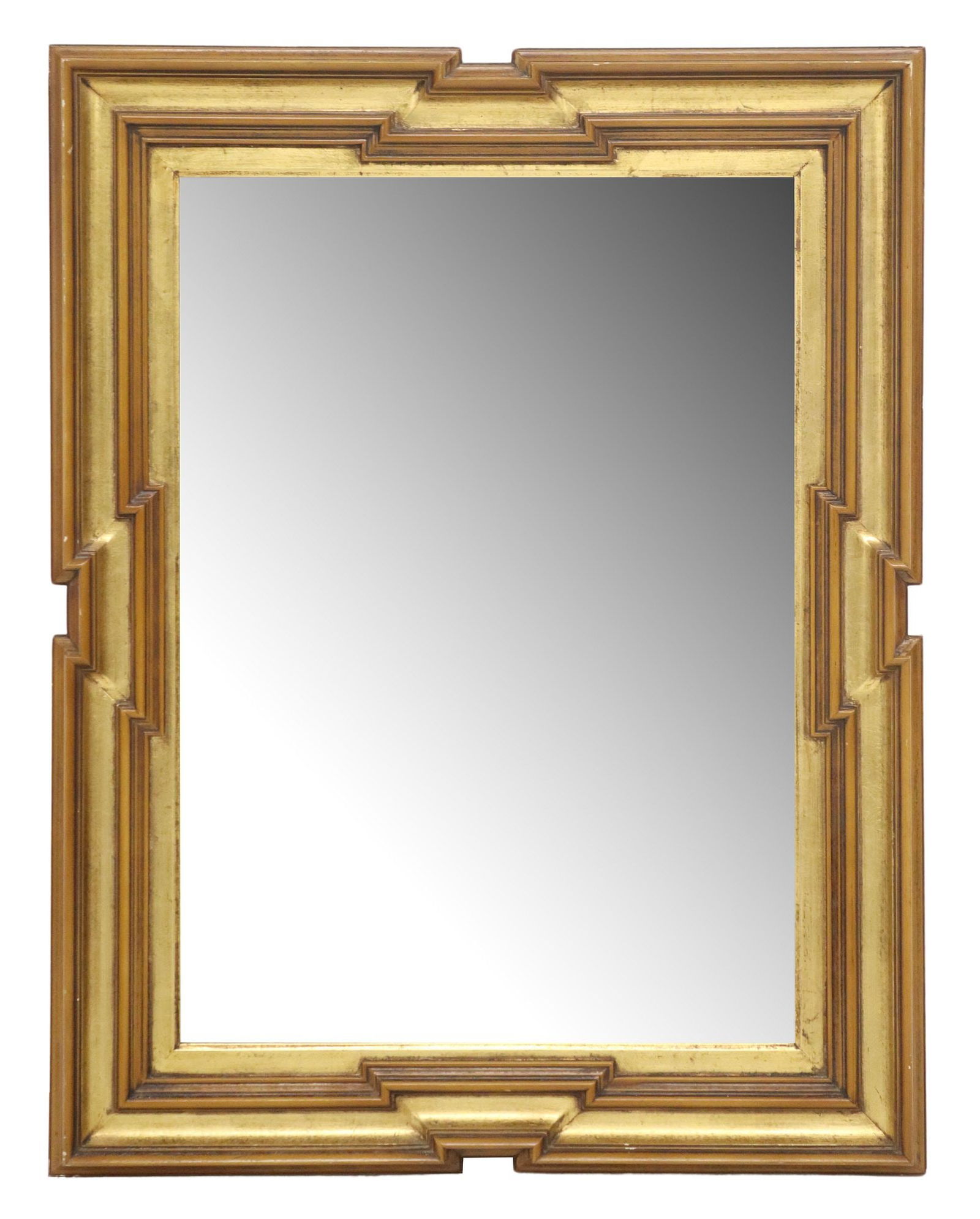 ITALIAN PARCEL GILT FRAMED BEVELED MIRROR, 34.5" X 27" (1 of 3)