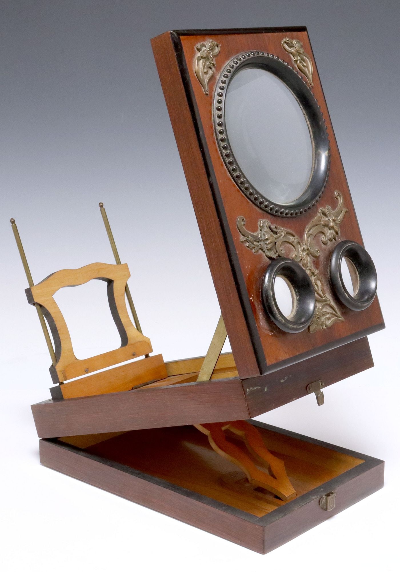 FRENCH FOLDING STEREOSCOPE-GRAPHOSCOPE (1 of 5)