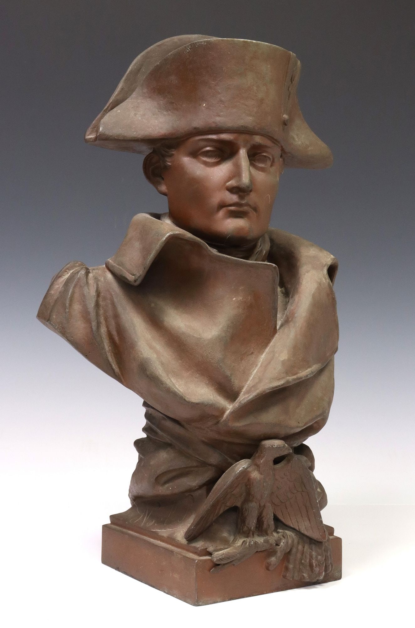 PATINATED METAL BUST OF NAPOLEON BONAPARTE (1 of 6)