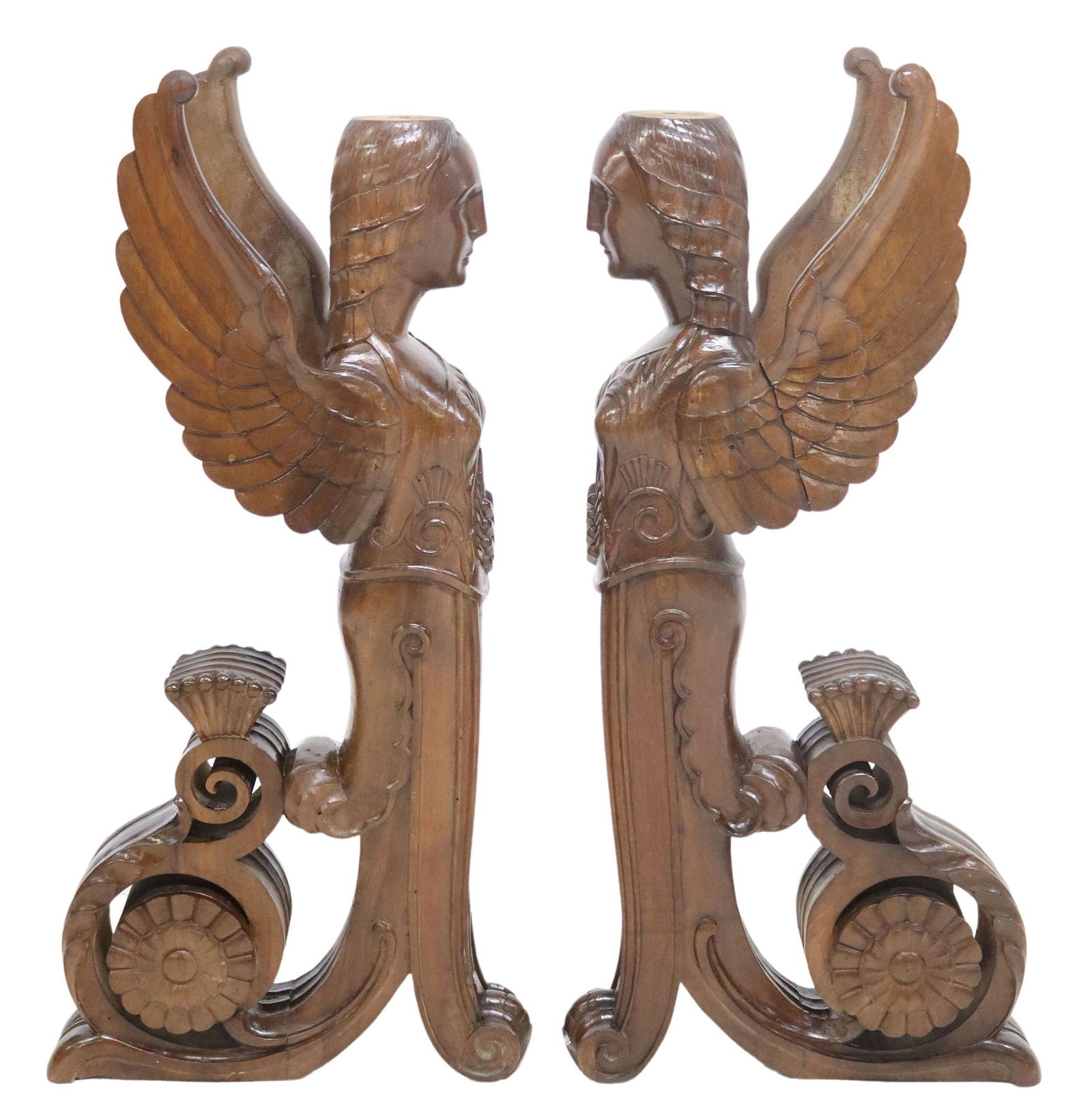 (2) ITALIAN NEOCLASSICAL CARVED ARCHITECTURAL ELEMENTS (1 of 3)