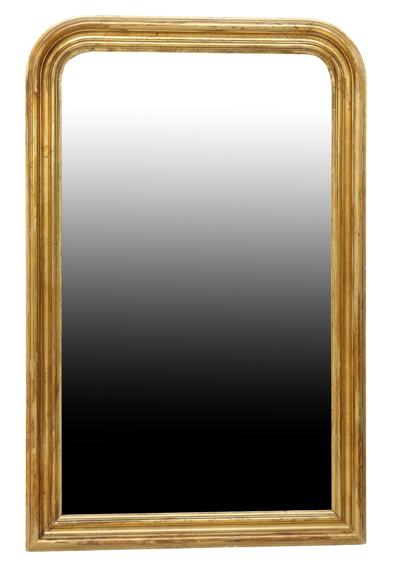 FRENCH LOUIS PHILIPPE PERIOD GILTWOOD WALL MIRROR (1 of 3)