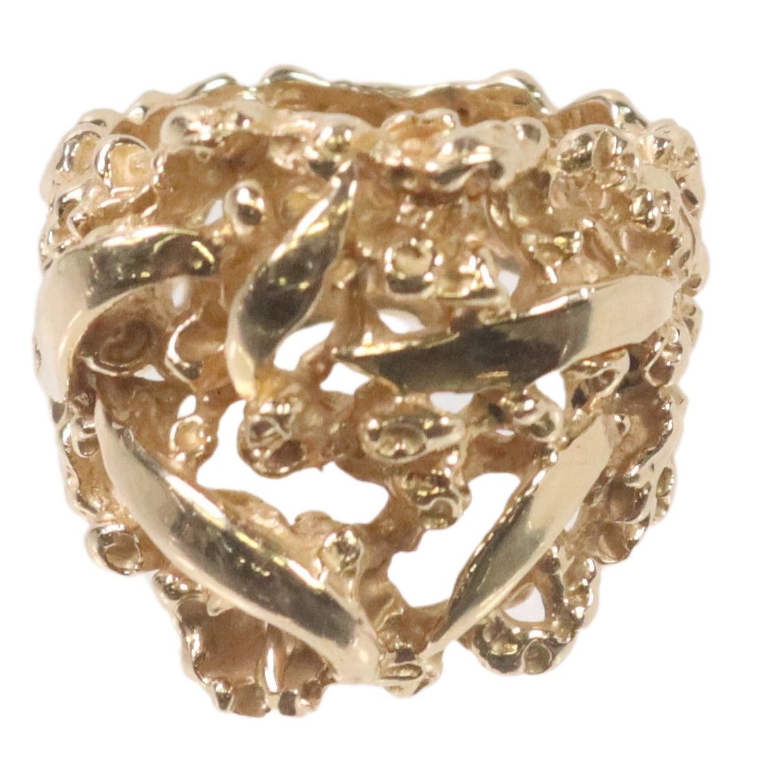 ESTATE 14KT YELLOW GOLD NUGGET-STYLE RING (1 of 4)