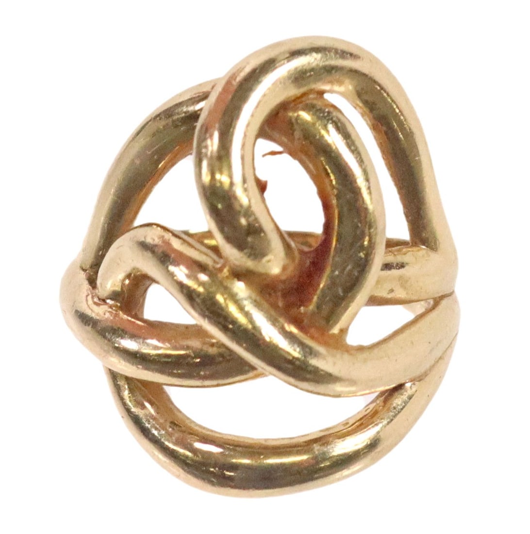 ESTATE 14KT YELLOW GOLD ABSTRACT RING (1 of 6)