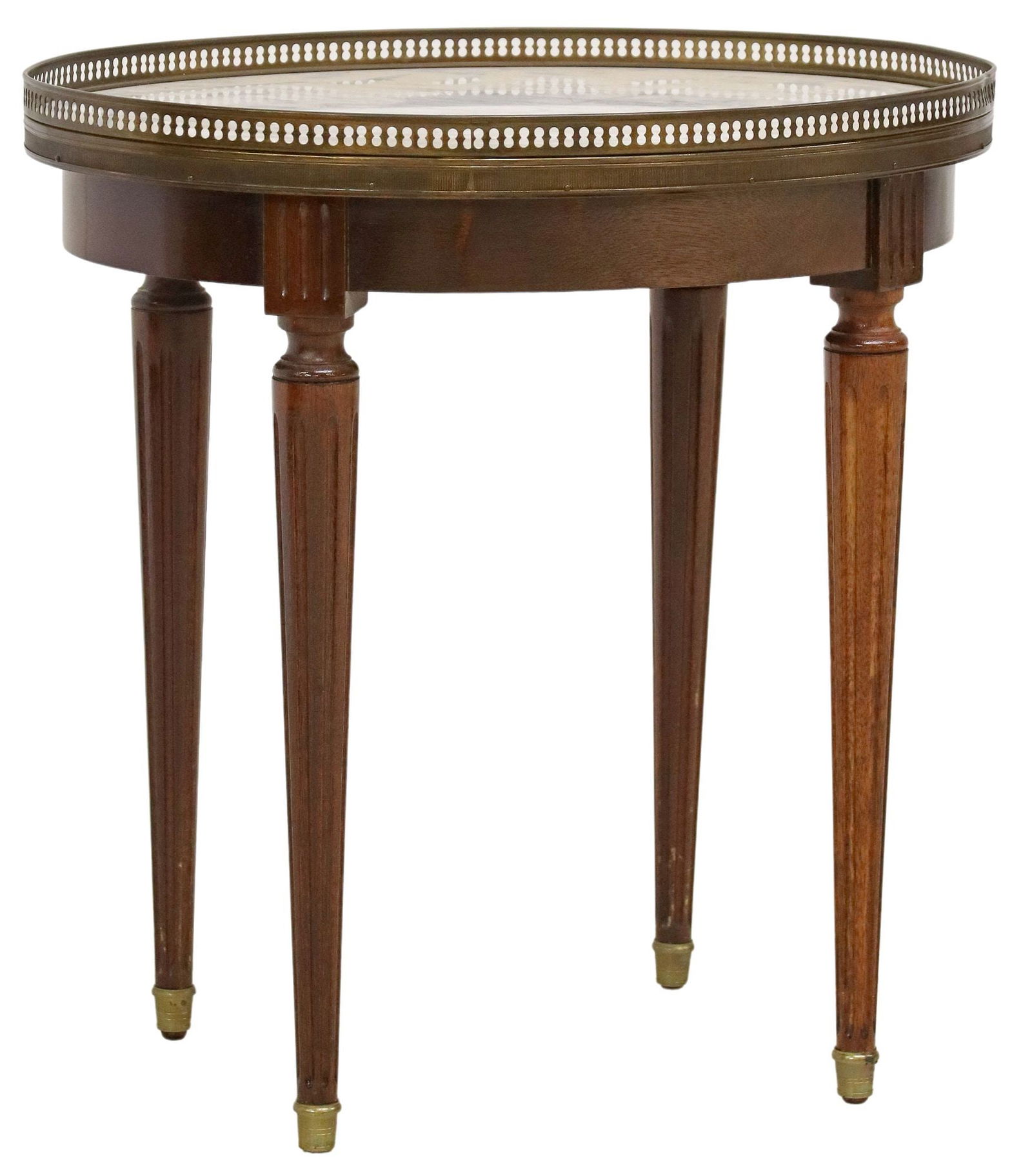 FRENCH LOUIS XVI STYLE BOUILLOTTE-TYPE SIDE TABLE (1 of 4)