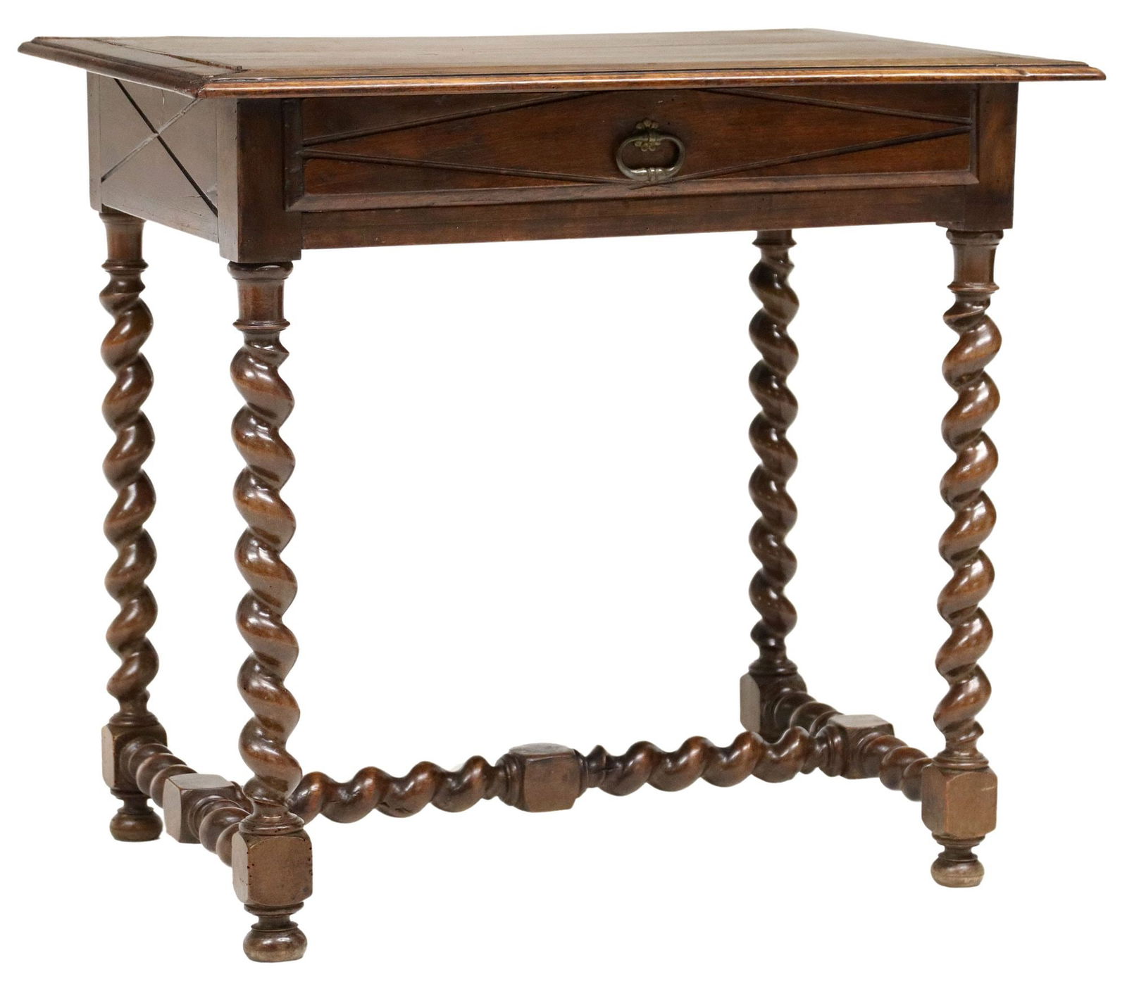 FRENCH LOUIS XIII STYLE WALNUT WRITING OR WORK TABLE (1 of 5)