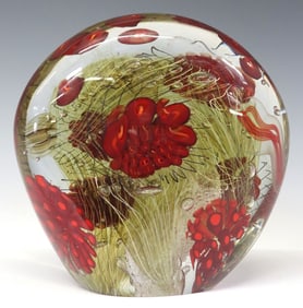 ERIC RUBINSTEIN (B.1956) ART GLASS AQUASCAPE SCULPTURE