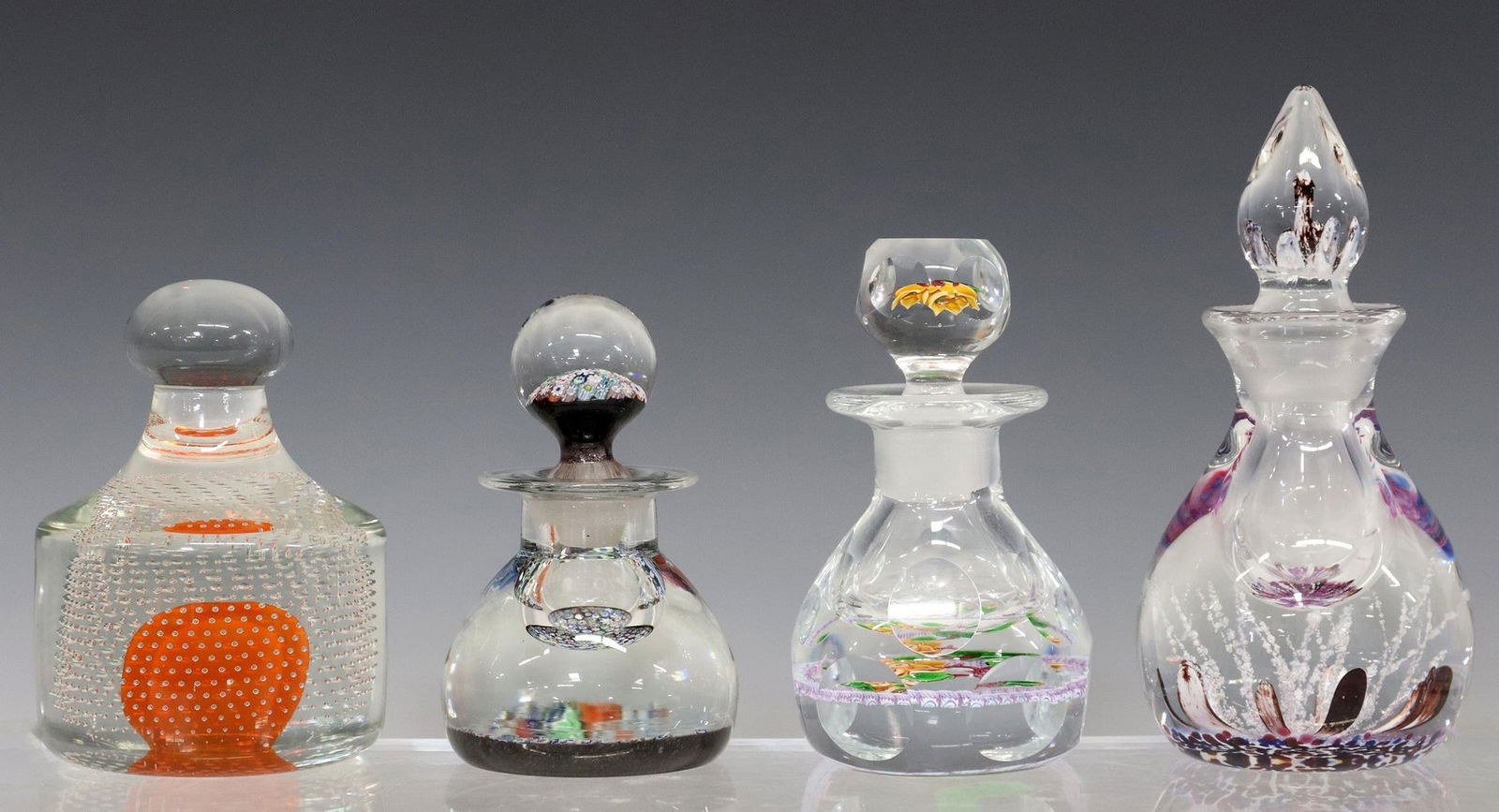 (4) SCOTTISH GLASS PAPERWEIGHT-STYLE INK BOTTLES & DOORSTOP PAPERWEIGHT (1 of 7)