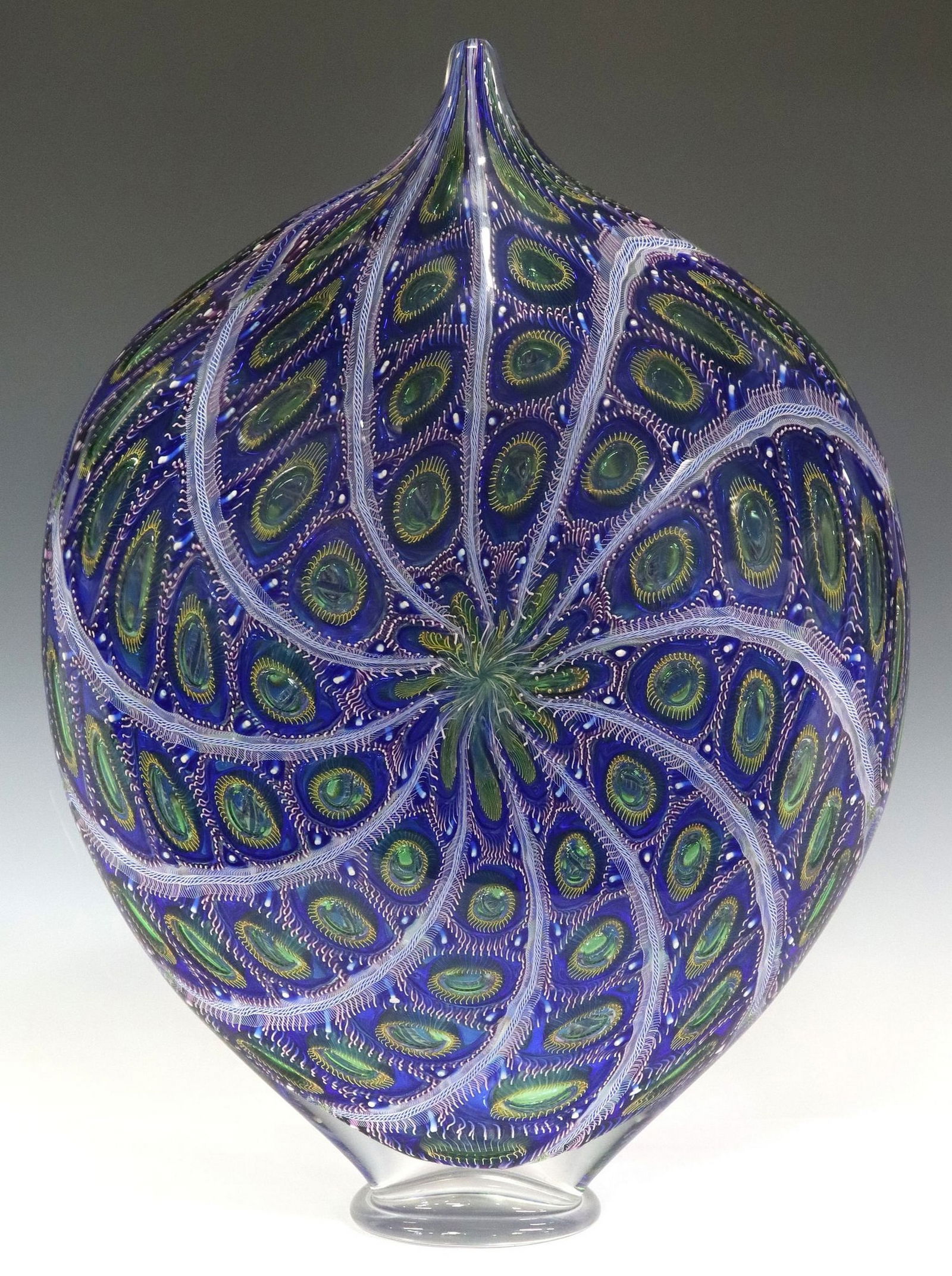 DAVID PATCHEN (B.1966) STUDIO ART GLASS 'ELLIPSE' VASE (1 of 4)