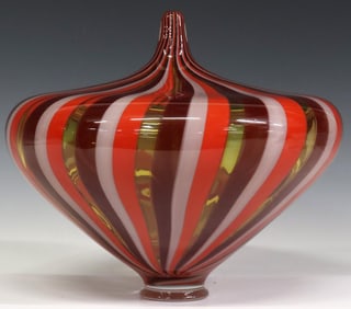 DAVID PATCHEN (B.1966) STUDIO ART GLASS 'PARABOLA' VASE