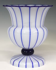 MICHAEL POWOLNY FOR LOETZ (ATTRIB) VIENNA SECESSION 'TANGO' GLASS VASE