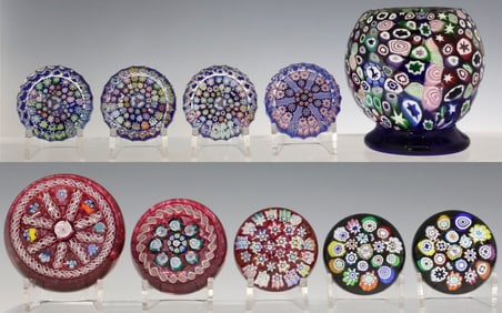 (10) SCOTTISH ART GLASS PAPERWEIGHTS, PETER MCDOUGALL & JOHN DEACONS