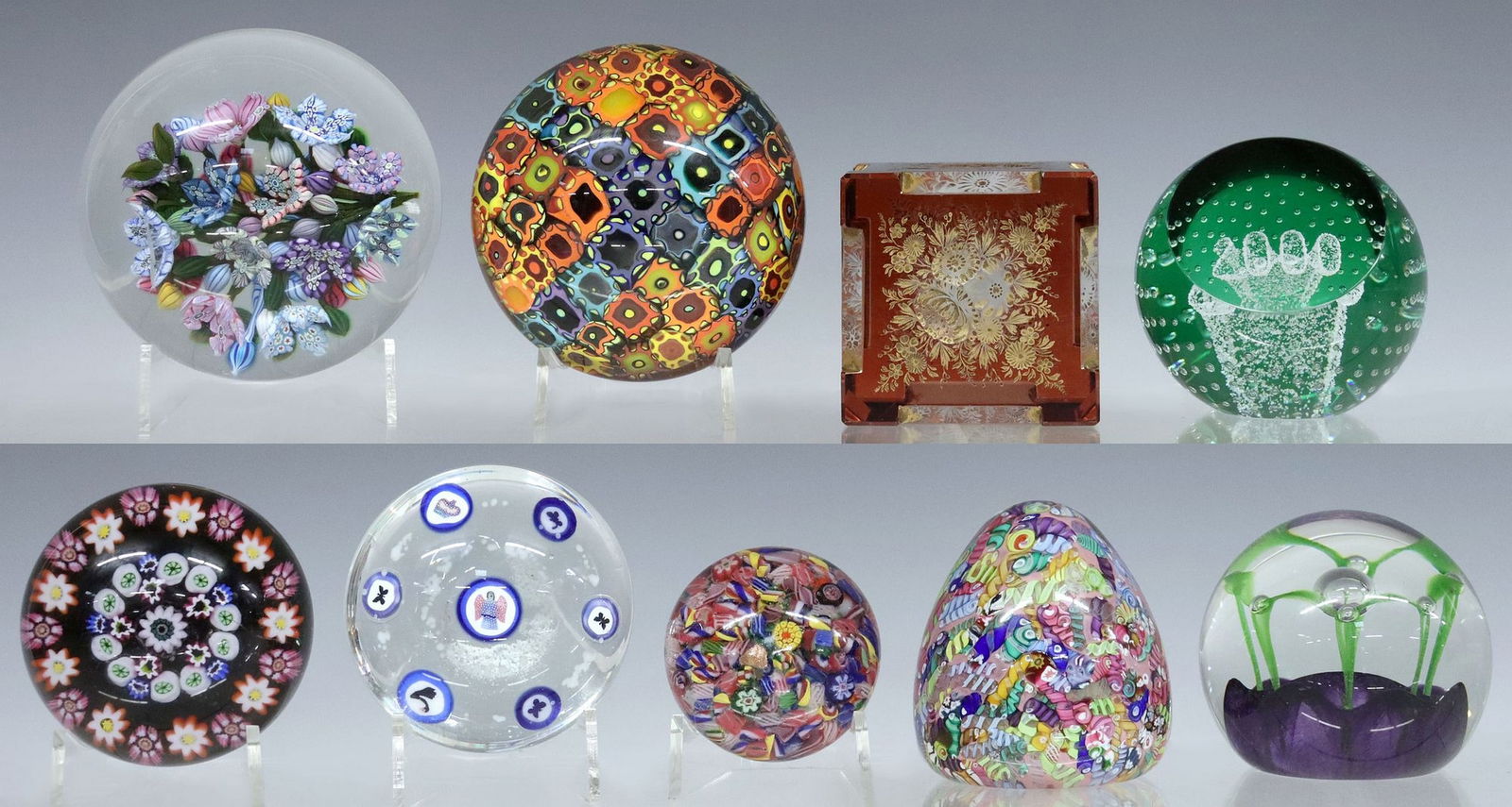 (9) ART GLASS PAPERWEIGHTS: CAITHNESS, PAUL YSART, & PETER MCDOUGALL (1 of 13)