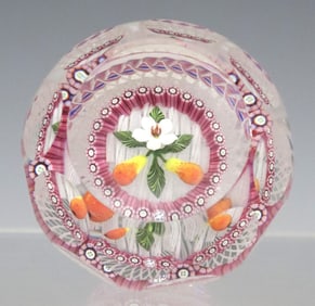 JOHNE PARSLEY (D.2009) & PETER MCDOUGALL (B.1952) ART GLASS PAPERWEIGHT