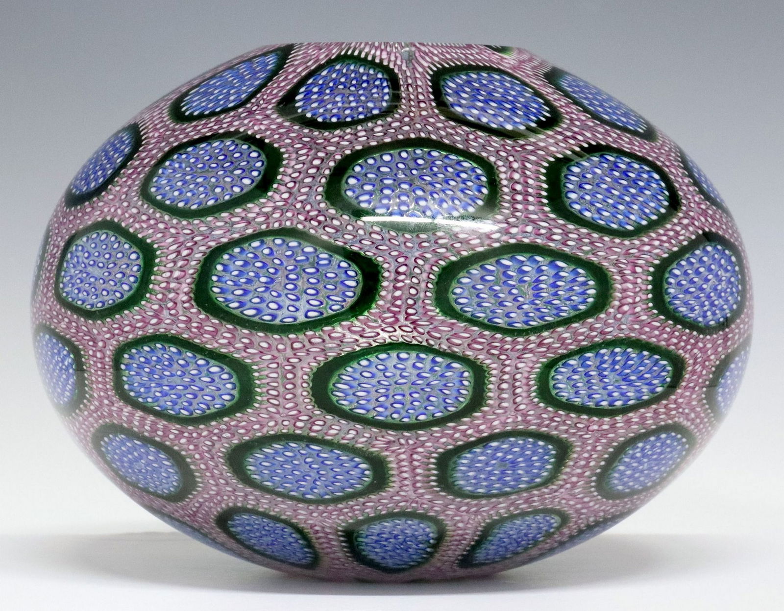 MICHAEL WAYSMITH (ATTRIB.) STUDIO ART GLASS MURRINE VASE (1 of 3)