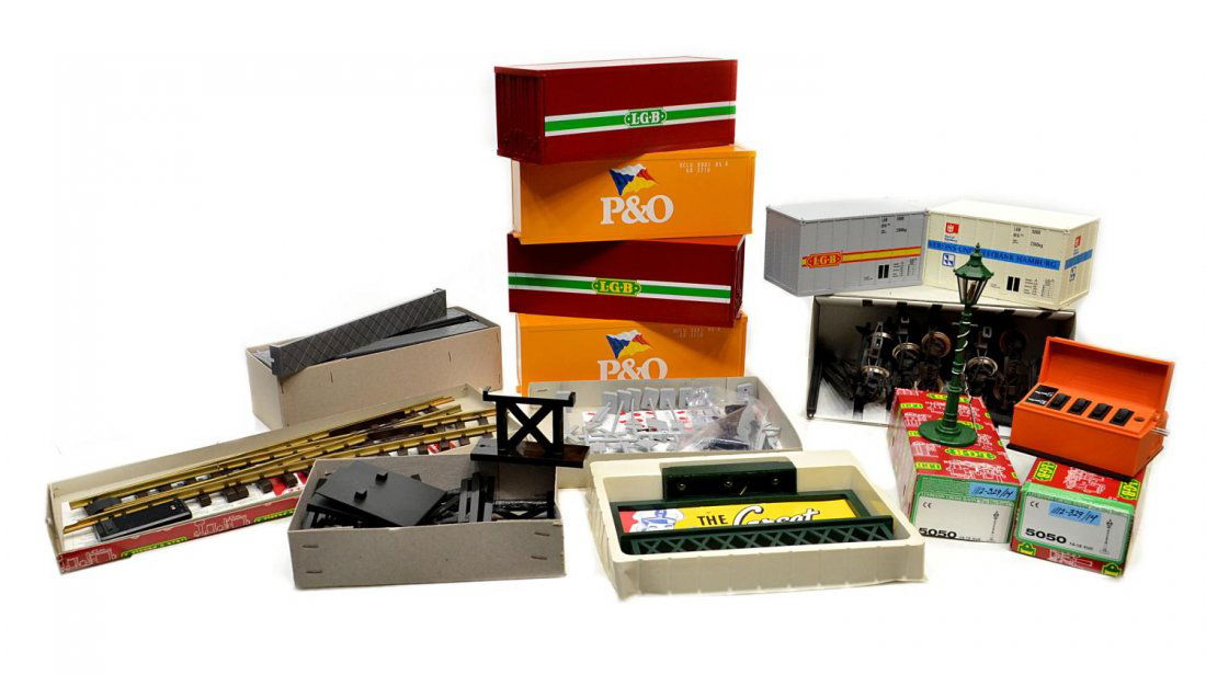 319 (14) LGB MODEL TRAIN ACCESSORIES, ORIGINAL BOXES