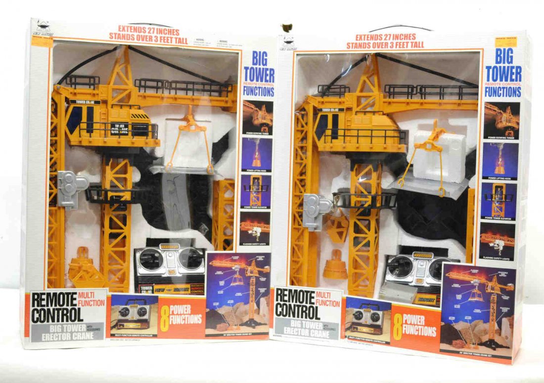 380 (2) NEW BRIGHT REMOTE CONTROL BIG TOWER CRANE