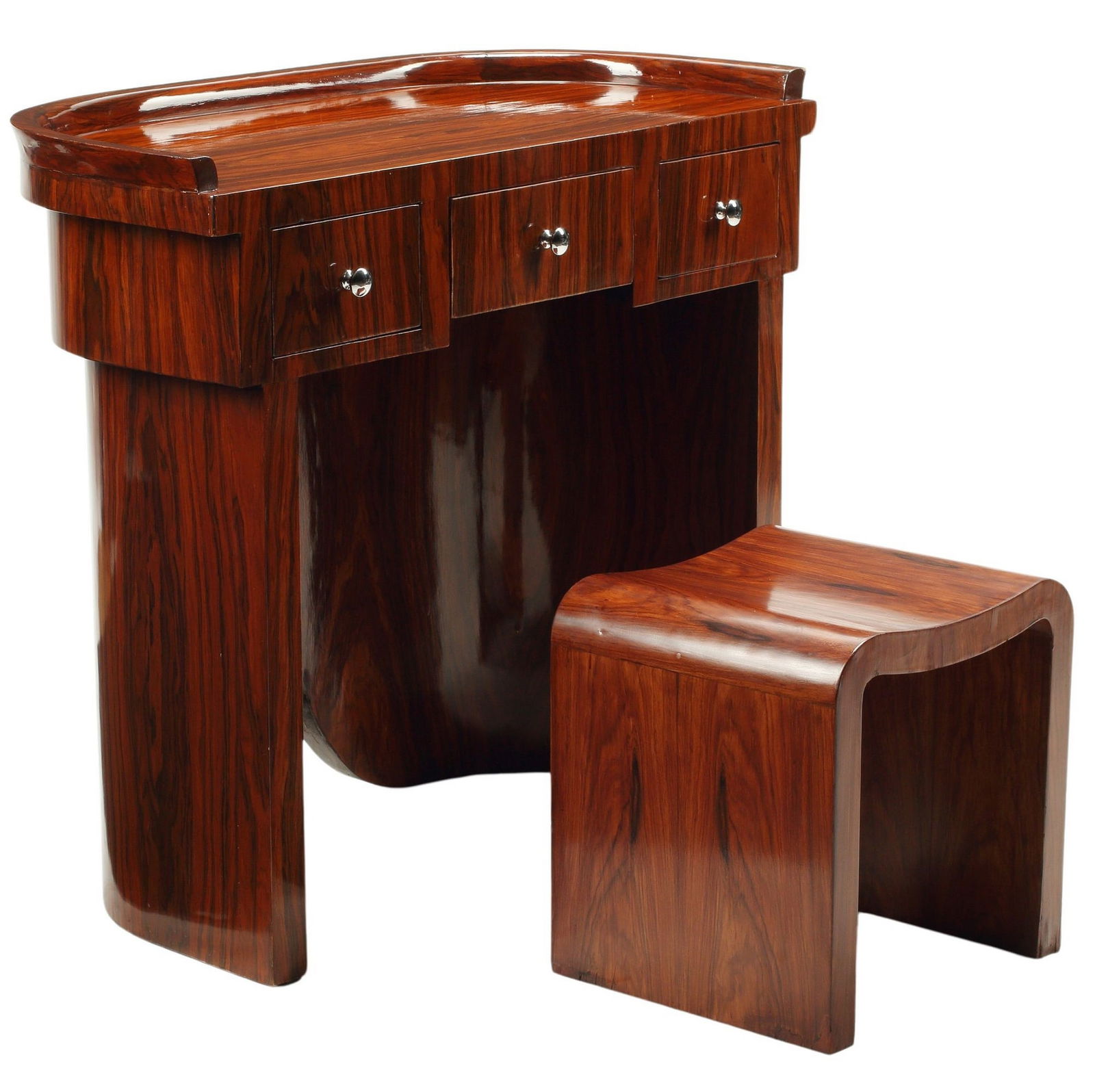 (2) ART DECO STYLE DRESSING TABLE & STOOL (1 of 4)