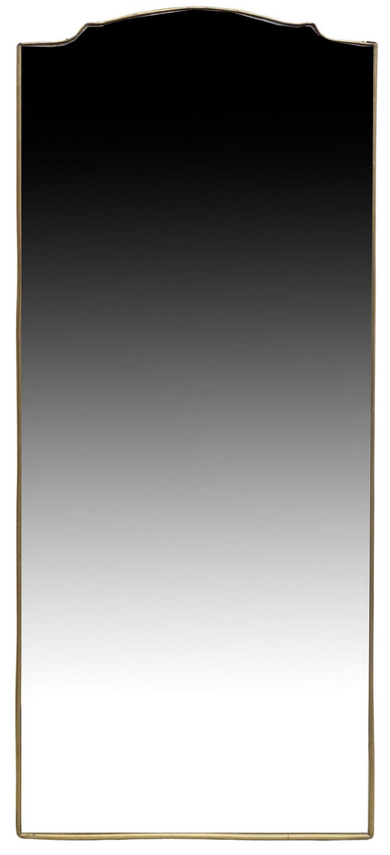 ITALIAN GILT METAL BEVELED WALL MIRROR (1 of 3)
