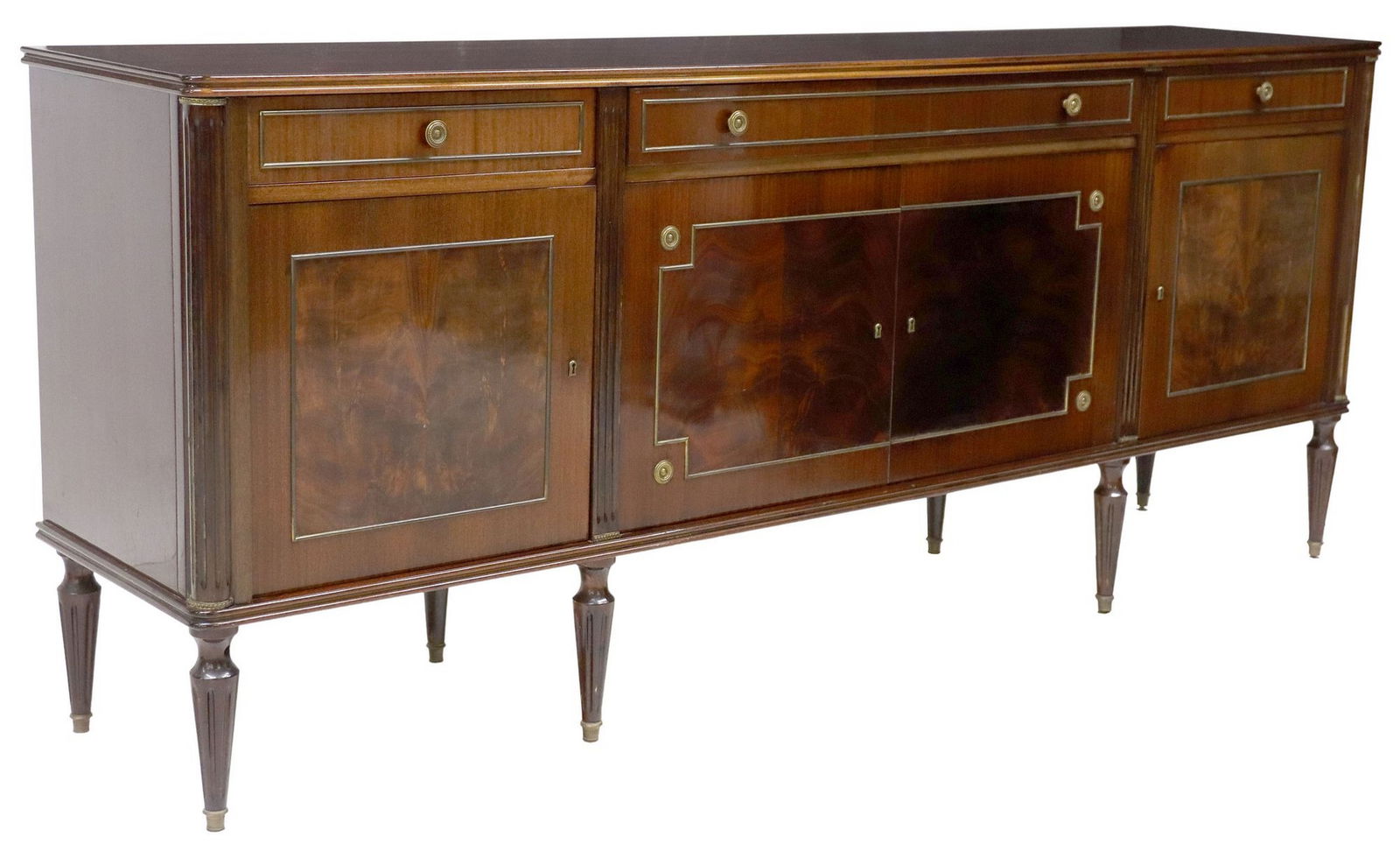 FRENCH LOUIS XVI STYLE MAHOGANY SIDEBOARD (1 of 7)