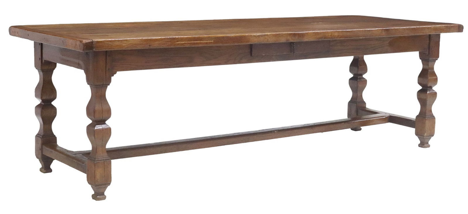 LARGE FRENCH PROVINCIAL FARMHOUSE TABLE TABLE, 98.5"L (1 of 5)