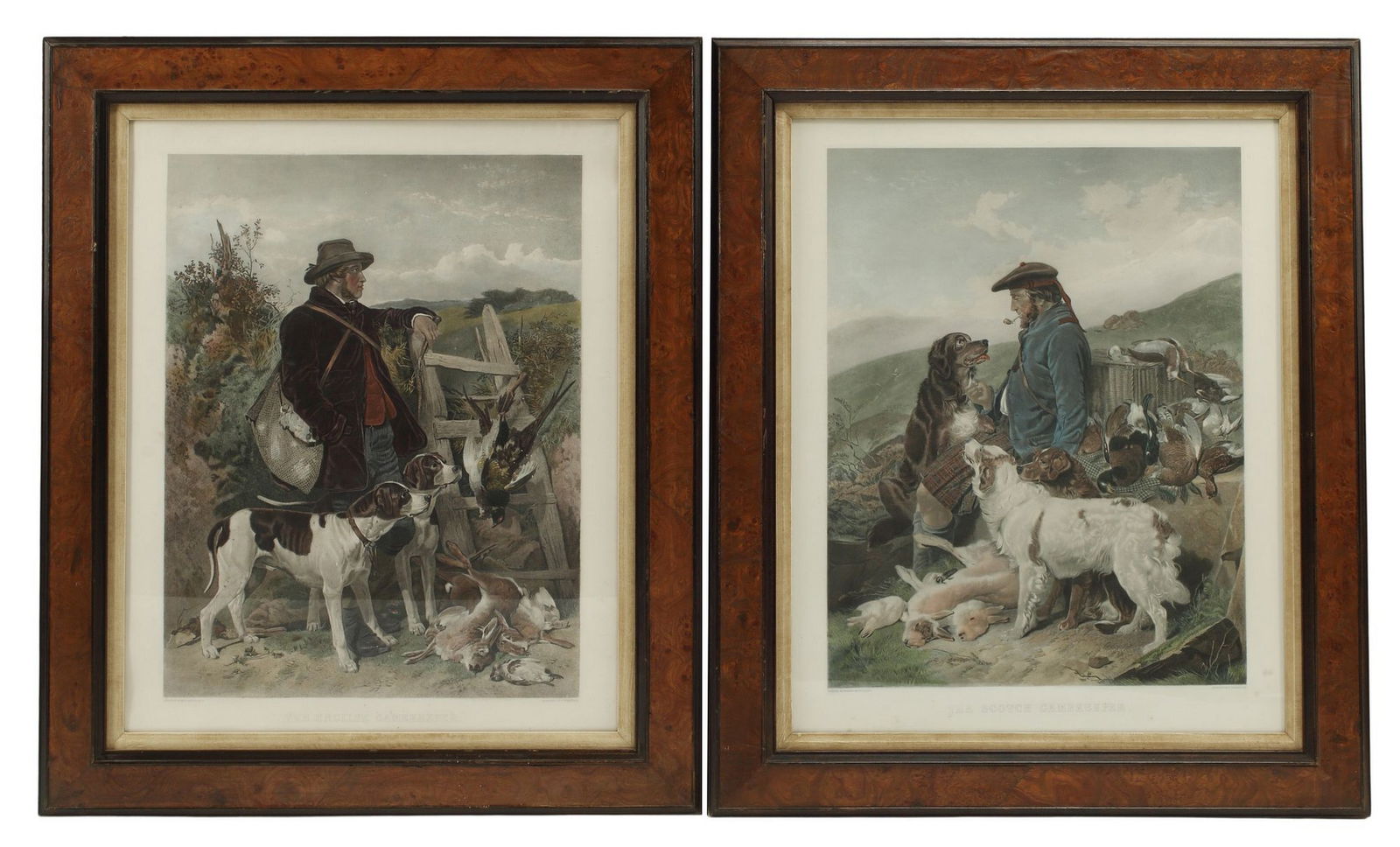 (2) AFTER RICHARD ANSDELL ENGRAVINGS ENGLISH & SCOTCH GAMEKEEPERS (1 of 7)