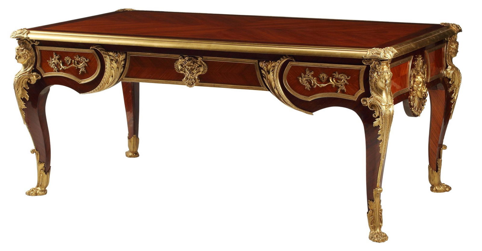 REGENCE STYLE ORMOLU-MOUNTED BUREAU PLAT (1 of 5)