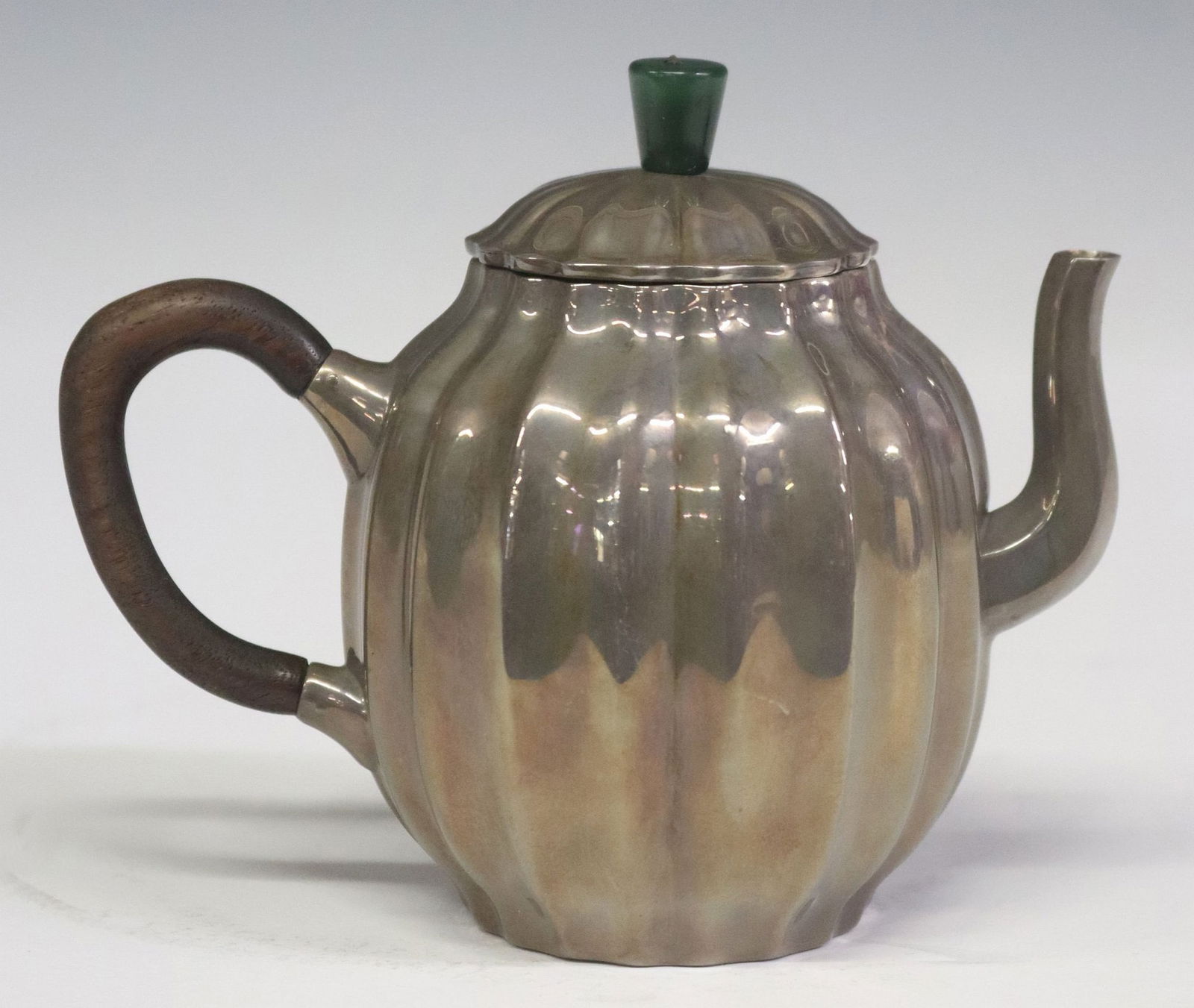 JAPANESE FINE SILVER MINIATURE TEAPOT (1 of 4)