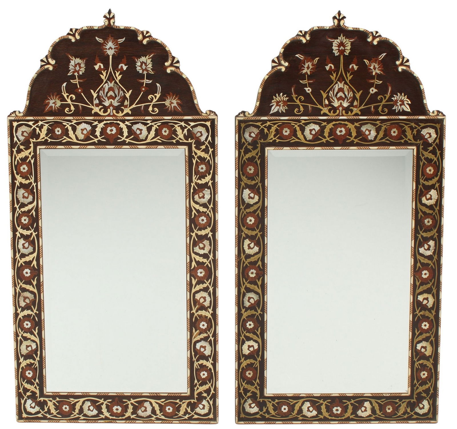 (2) IBERIAN STYLE MOTHER-OF-PEARL & MARQUETRY-INLAID MIRRORS (1 of 5)