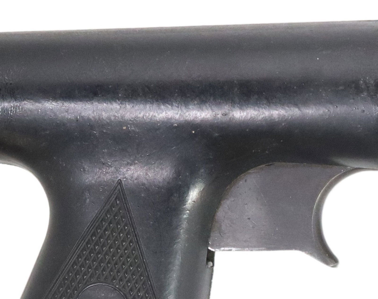SEDGLEY 1944 U.S.N. FLARE GUN: Sedgley USN Signal Pistol, the barrel top marked "Signal Pistol Mark 5, R.F. Sedgley, Inc. 1944", the right frame marked "242692-A-2" and repeated at the top of receiver, the handl