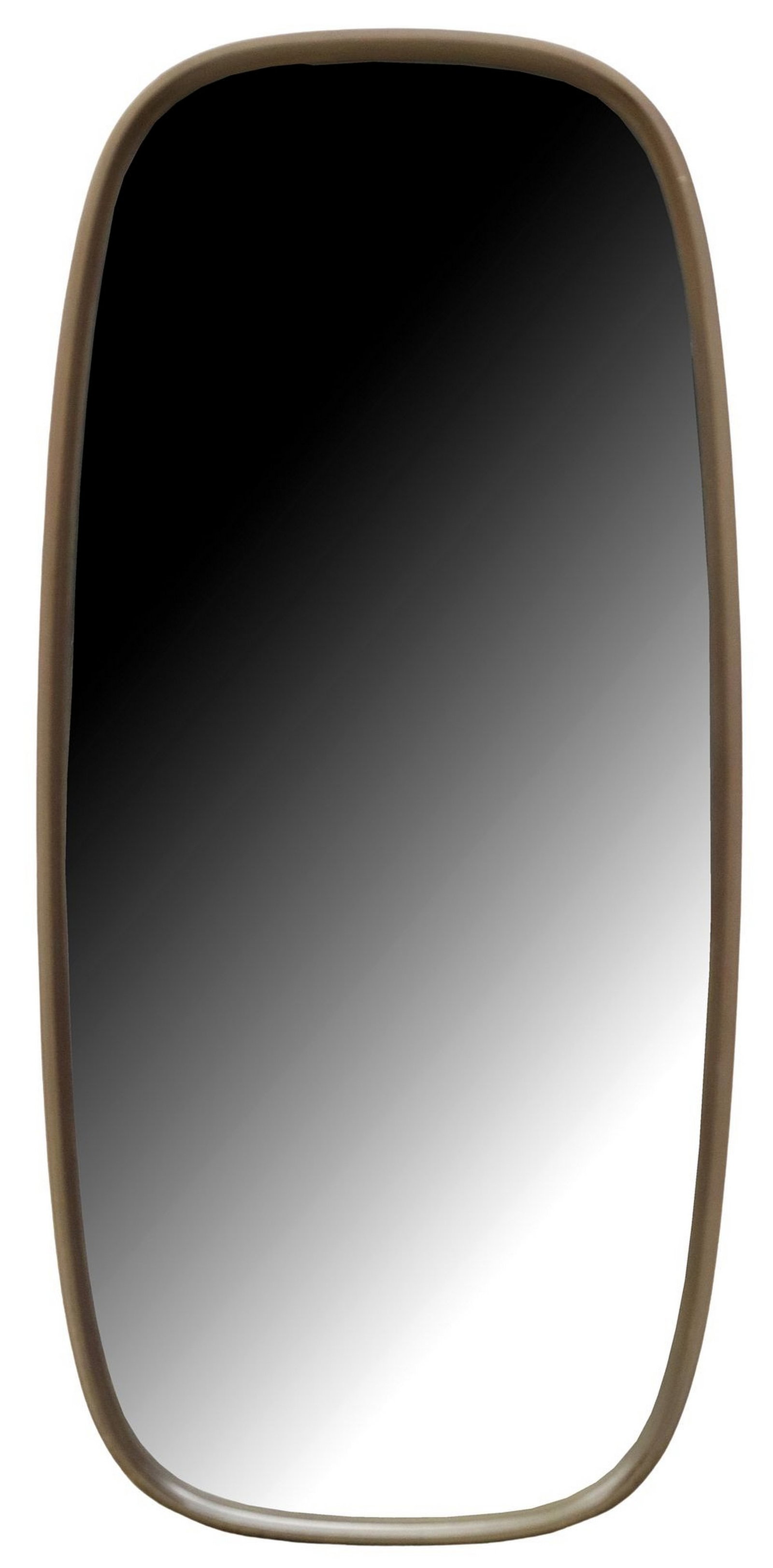 ITALIAN OVAL FRAMED WALL MIRROR: Italian oval wall mirror, 20th c., having ovular wood frame, encasing flat mirror plate, approx 43.5"h, 20 3/8"d, 19lbs