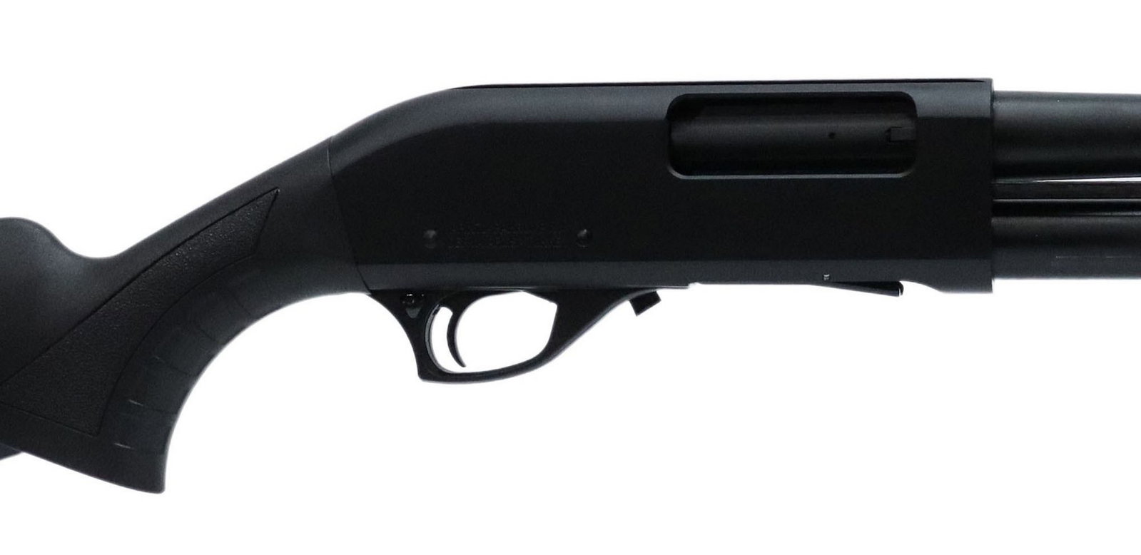 RIA IMPORTS CR-103 PUMP 12GA SHOTGUN NEW IN BOX: Rock Island Armory Imports Model CR-103 Meriva shotgun, slide action, 12 gauge, 3" shells, 18.5" slug barrel, fixed front sight, polymer stock, new in box with papers, not fired, SN R4362XX&